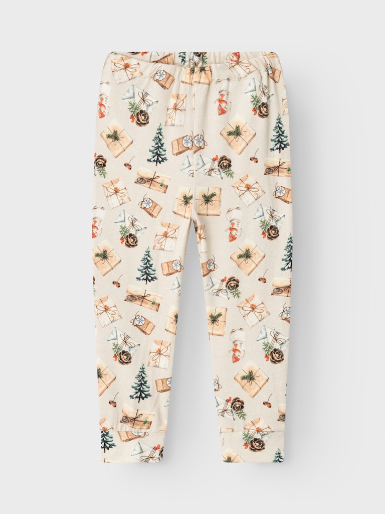 Name It Nattøj LS Nightset Roccos Christmas Peyote Melange - Billede 3