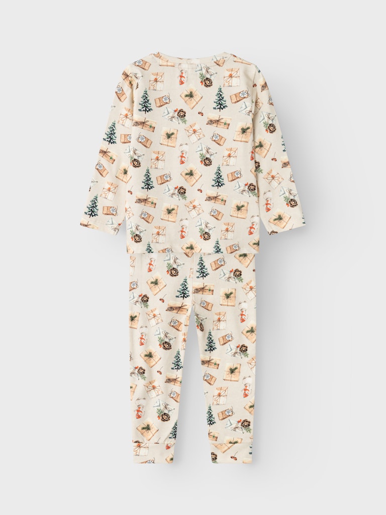 Name It Nattøj LS Nightset Roccos Christmas Peyote Melange - Billede 2