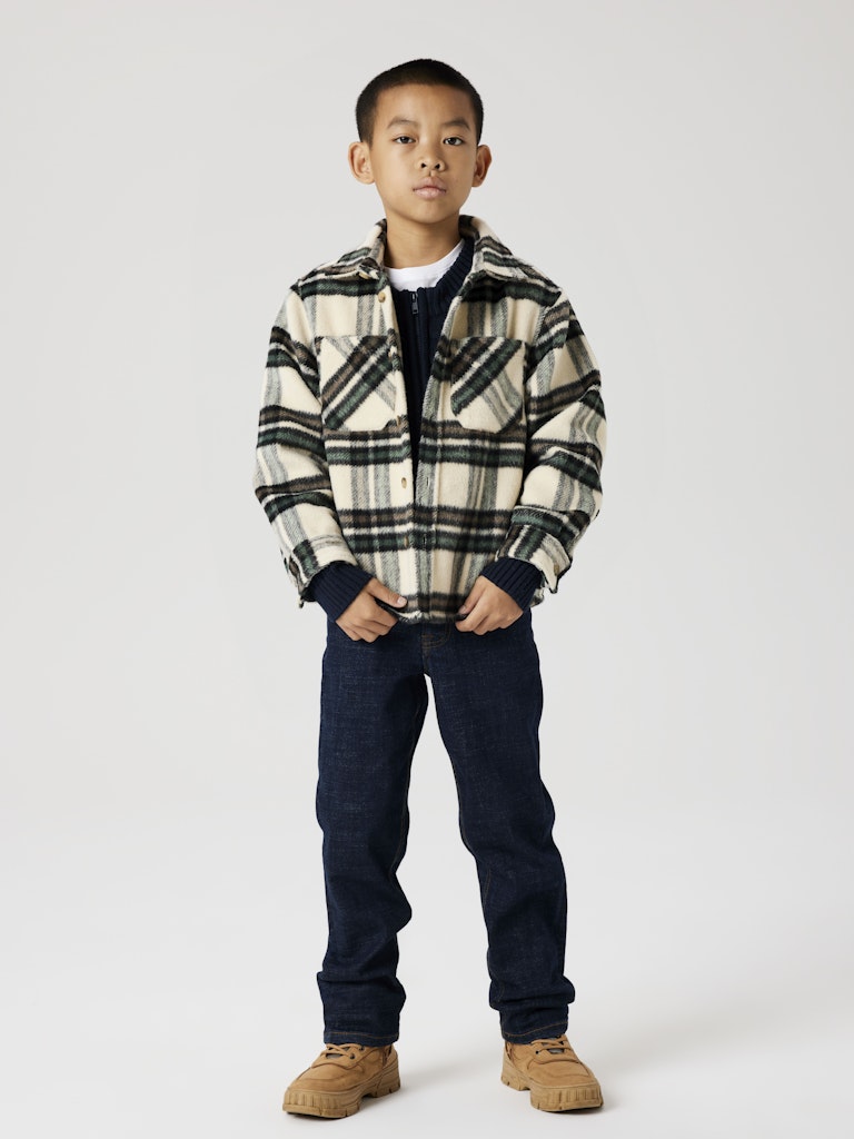 Name It Skjorte Kids LS Remolle Overshirt Summer Sand - Billede 5