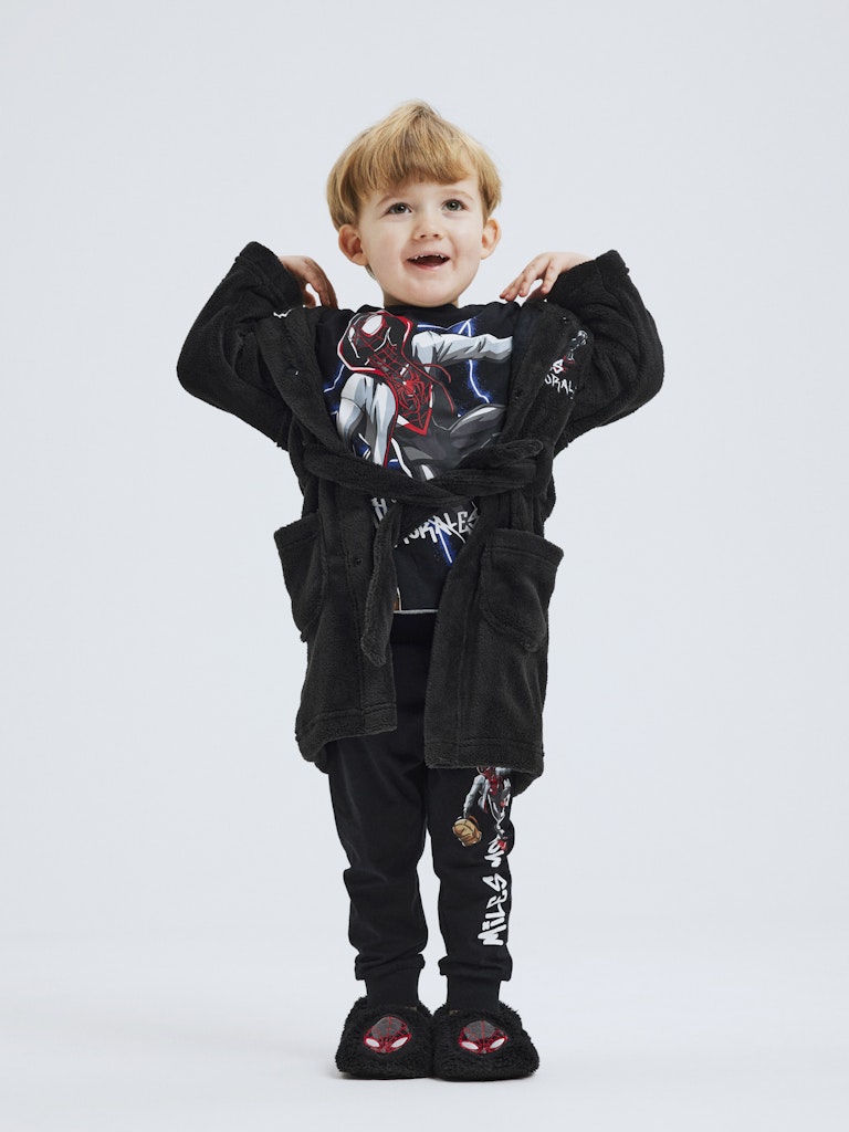 Name It Badekåbe Othello Spiderman Black - Billede 4