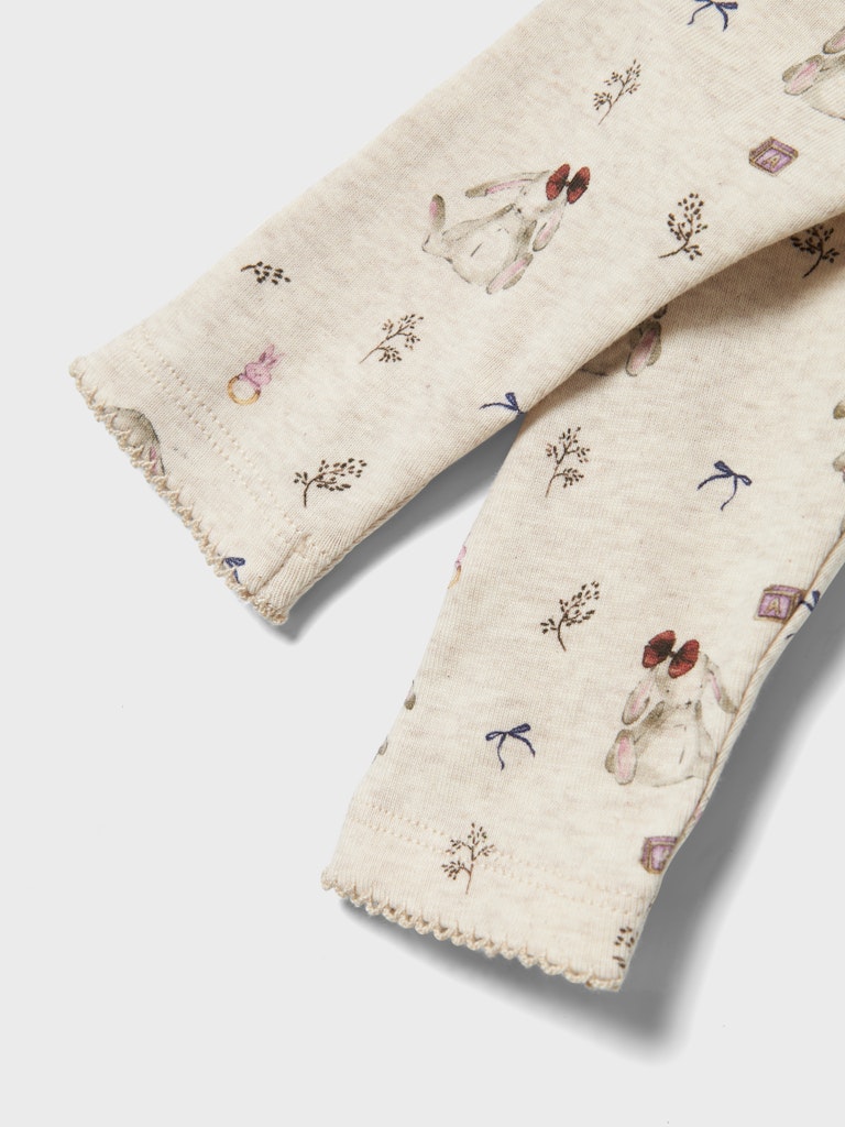 Name It Leggins Baby Rabbit Peyote Melange - Billede 3