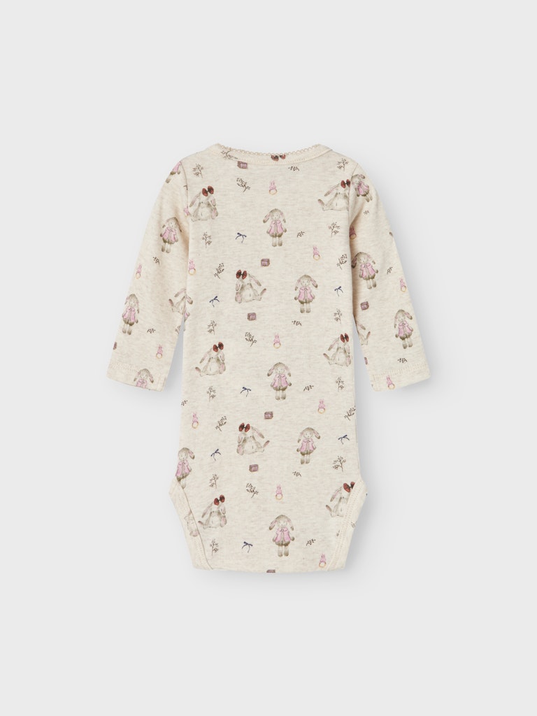 Name It Body LS Rabbit Peyote Melange - Billede 2