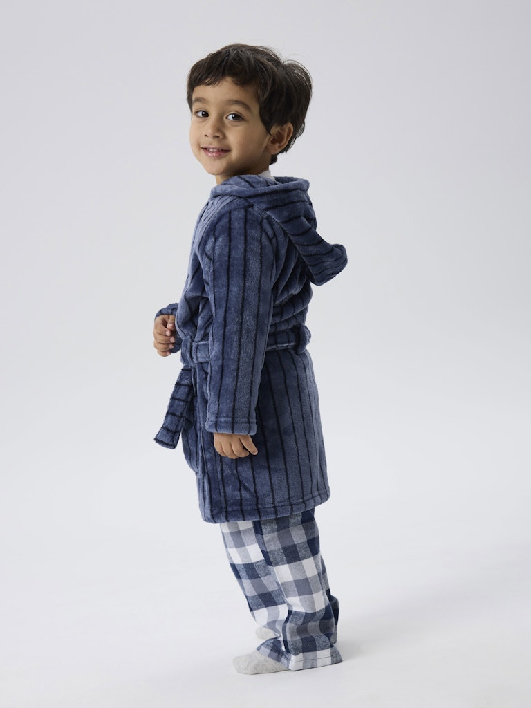 Name It Badekåbe Mini Racer Morning Robe Flint Stone - Billede 5