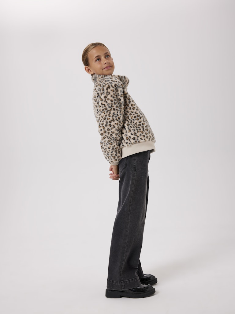 Name It Pelsjakke Kids Mila Faux Fur Oxford Tan - Billede 4