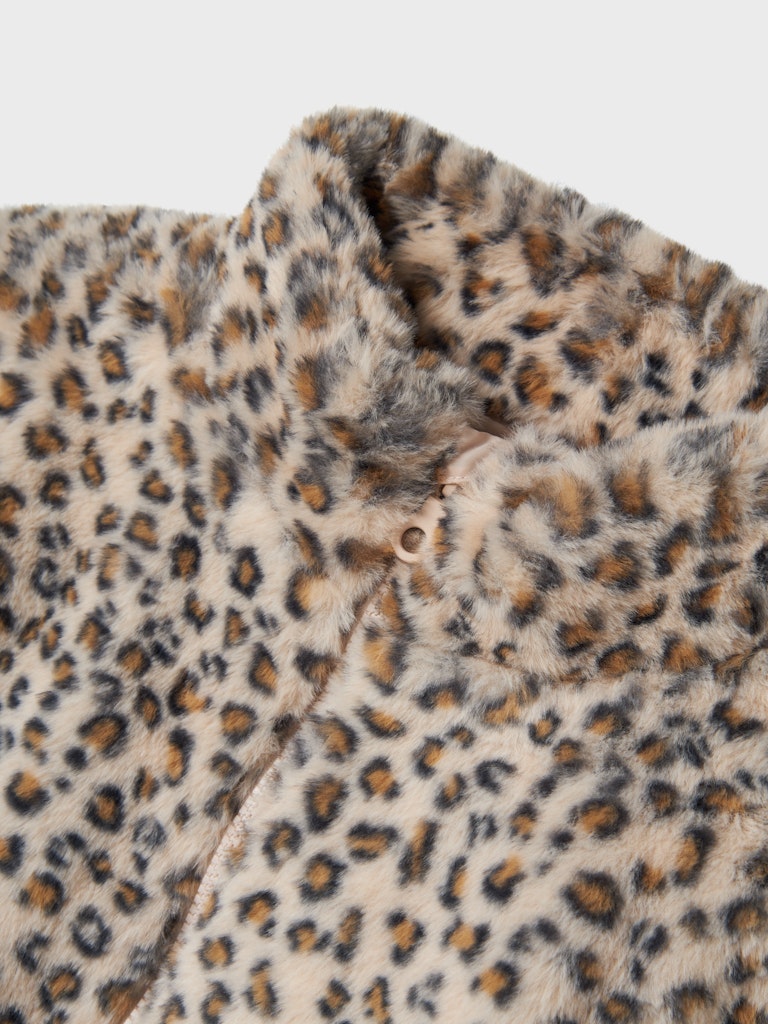 Name It Pelsjakke Kids Mila Faux Fur Oxford Tan - Billede 3