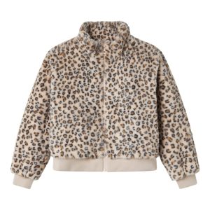 Name It Pelsjakke Kids Mila Faux Fur Oxford Tan