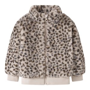 Name It Pelsjakke Mini Mila Faux Fur Oxford Tan