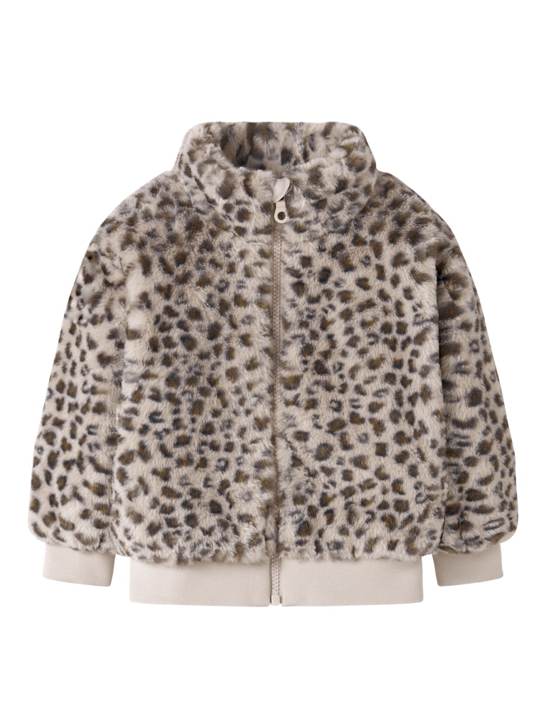 Name It Pelsjakke Mini Mila Faux Fur Oxford Tan