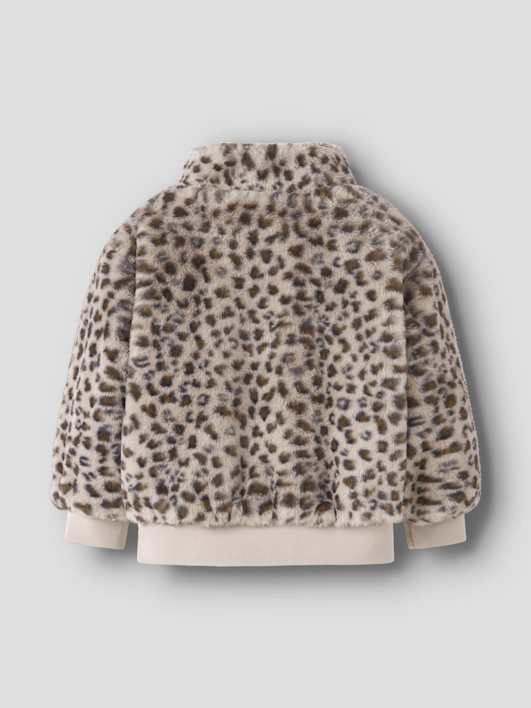 Name It Pelsjakke Mini Mila Faux Fur Oxford Tan - Billede 3