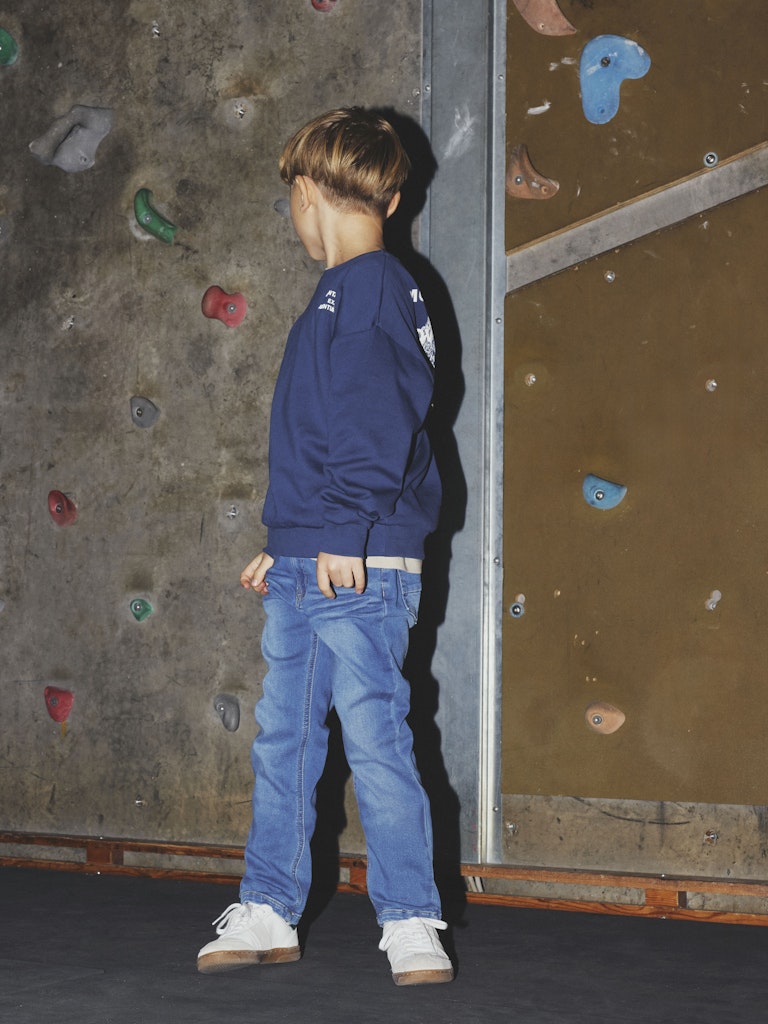 Name It Jeans Kids Ryan Fleece Medium Blue Denim - Billede 6