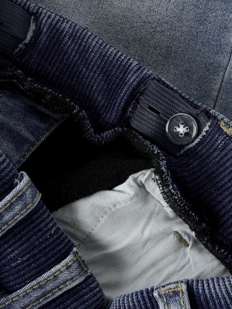 Name It Jeans Mini Ben Baggy Fleece Medium Blue Denim - Billede 4