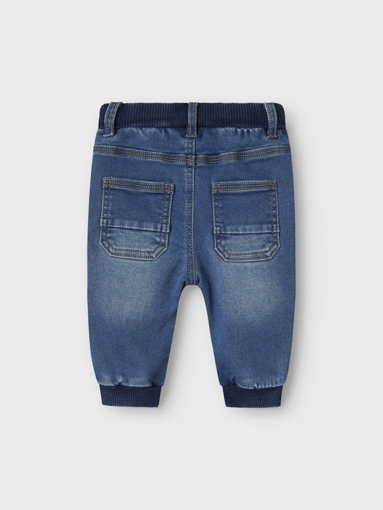 Name It Jeans Baby Ben Baggy Fleece Medium Blue Denim - Billede 2