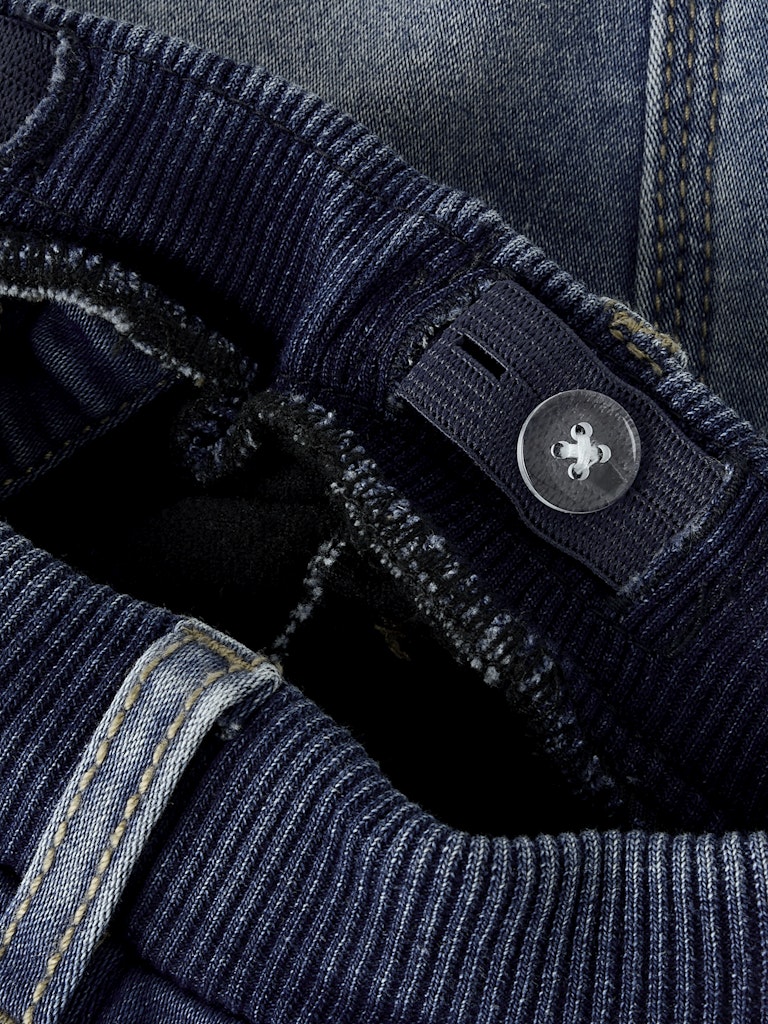 Name It Jeans Baby Ben Baggy Fleece Medium Blue Denim - Billede 3