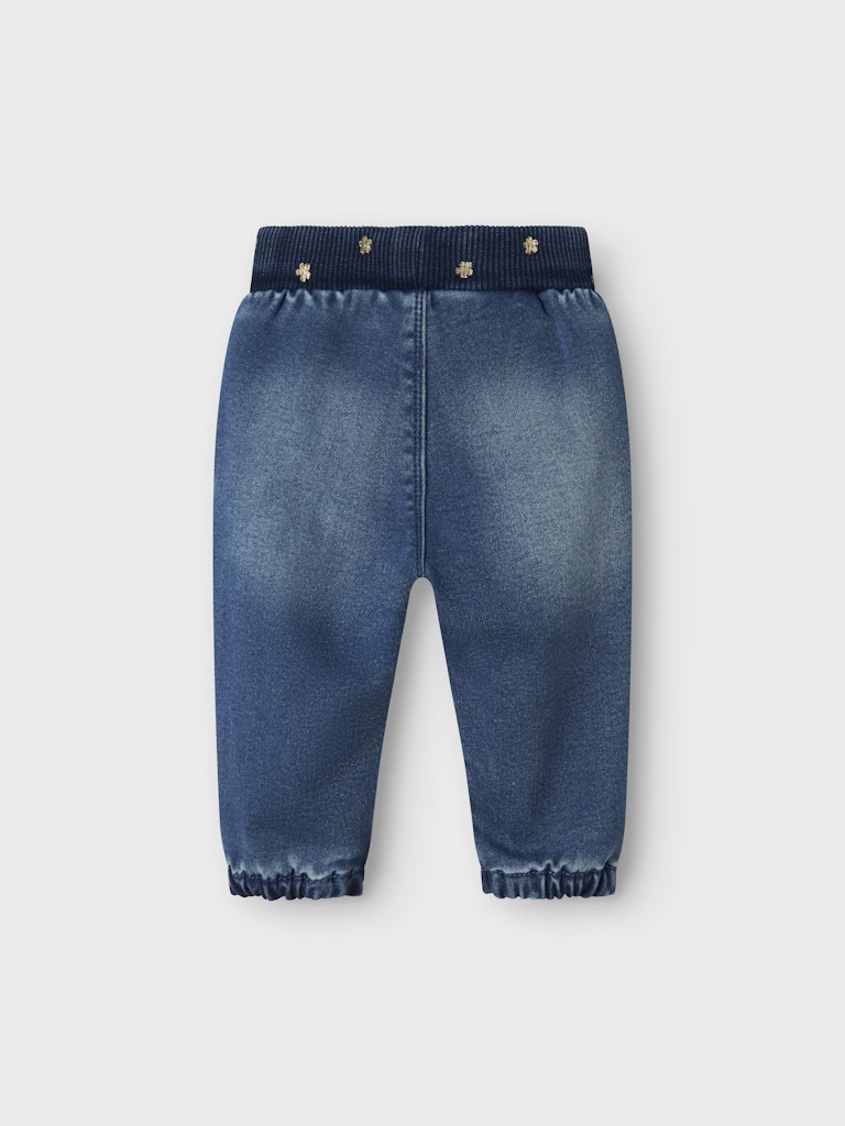 Name It Jeans Baby Rose Fleece Medium Blue Denim - Billede 2