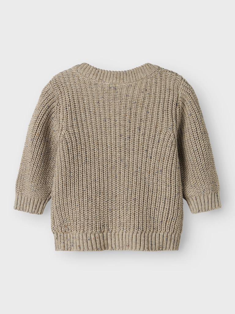 Name It Cardigan Baby LS Strik Norman Island Fossil - Billede 3