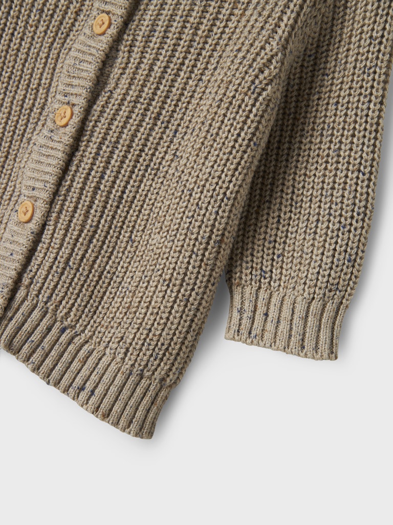 Name It Cardigan Baby LS Strik Norman Island Fossil - Billede 2