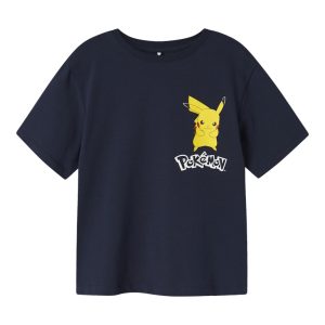 Name It T-shirt LS Kids Stu Pokemon Navy Blazer