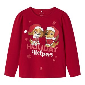 Name It Bluse Mini LS Sasa Paw Patrol Barbados Cherry