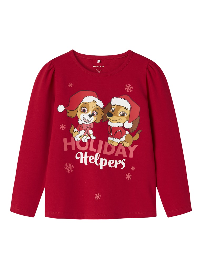 Name It Bluse Mini LS Sasa Paw Patrol Barbados Cherry