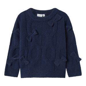 Name It Strik Bluse LS Mini Olivia Navy Blazer