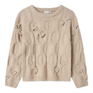 Name It Strik Bluse Kids LS Olivia Peyote