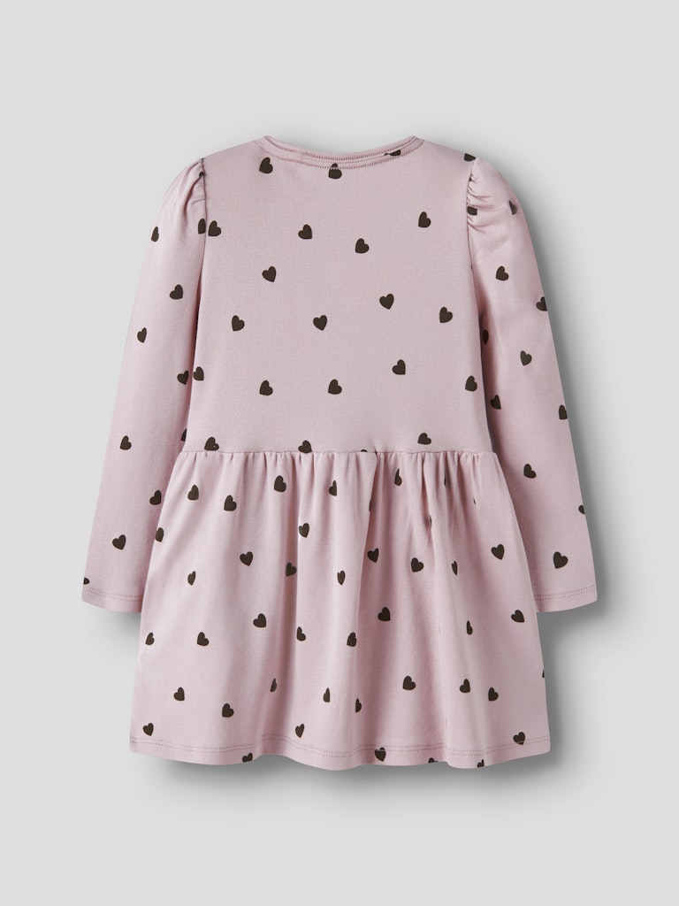 Name It Kjole Mini LS Heart Burnished Lilac - Billede 2