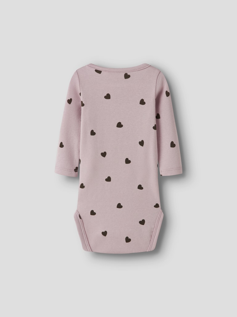 Name It Body LS Heart Burnished Lilac - Billede 2