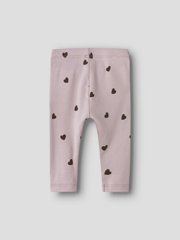 Name It Leggins Baby Heart Burnished Lilac - Billede 2