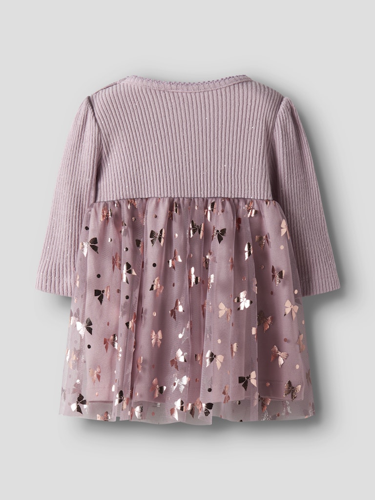 Name It Kjole Baby LS Rosally Keepsake Lilac - Billede 2