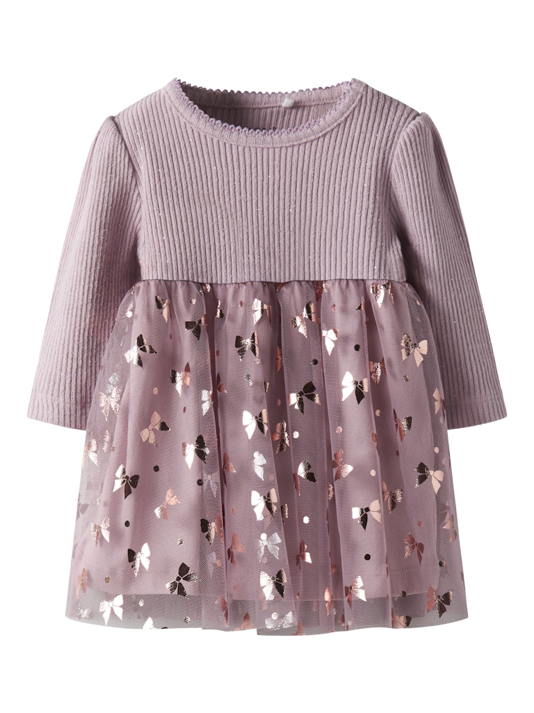 Name It Kjole Baby LS Rosally Keepsake Lilac
