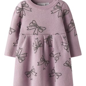 Name It Kjole Baby LS Bowie Strik Keepsake Lilac