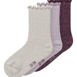 Name It Sokker Mini 3-pak Rosie Keepsake Lilac