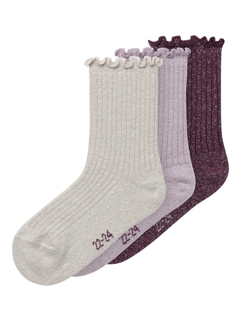 Name It Sokker Mini 3-pak Rosie Keepsake Lilac