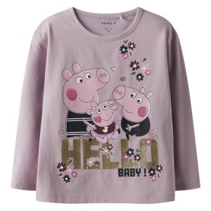Name It Bluse Mini LS Ora Gurli Gris Keepsake Lilac