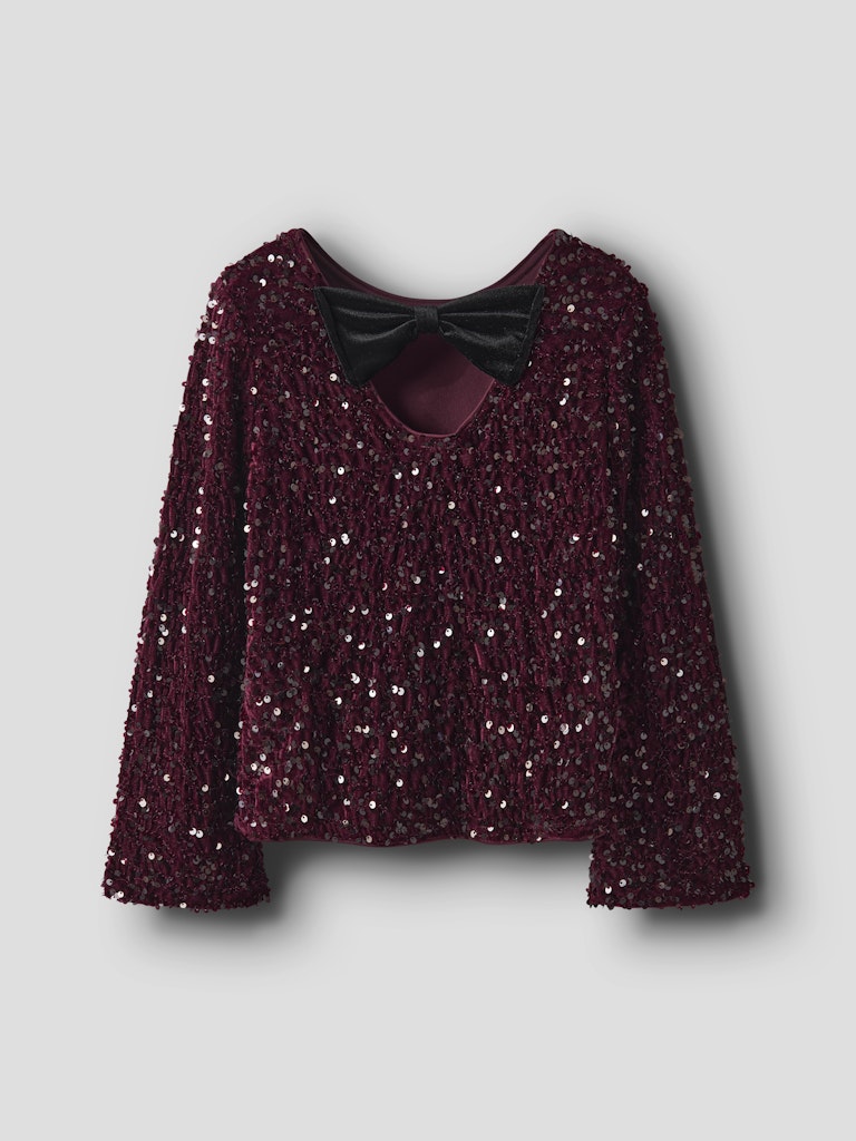 Name It Bluse Kids LS Rusitta Burgundy - Billede 2