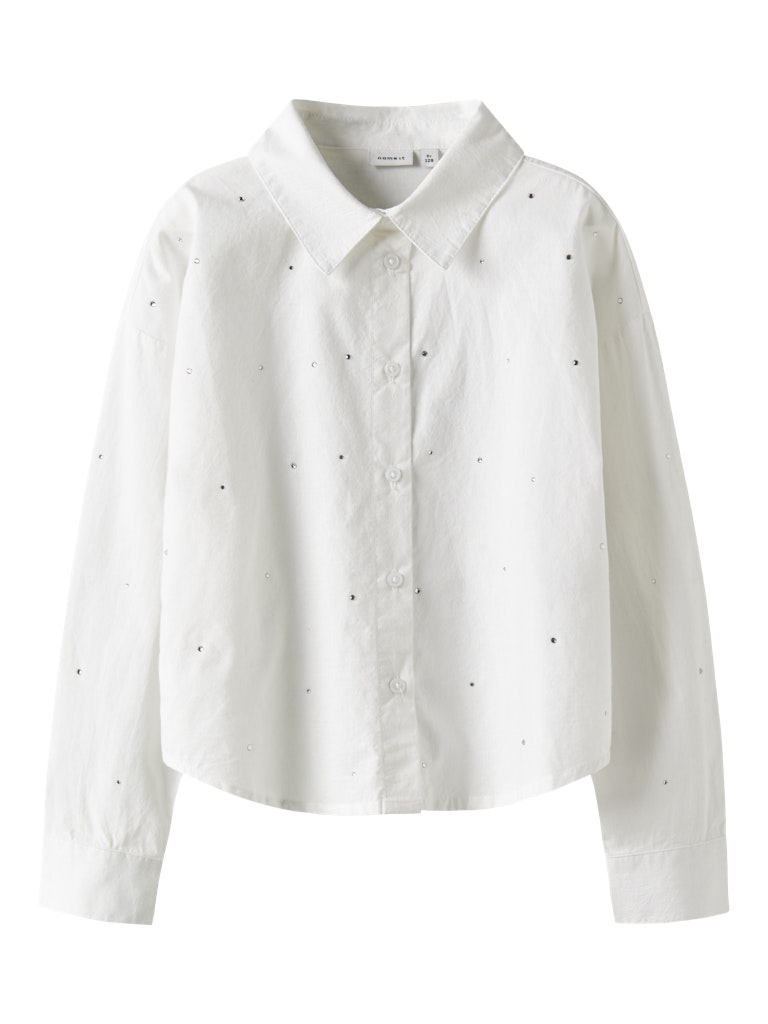 Name It Skjorte Kids LS Hing Bright White