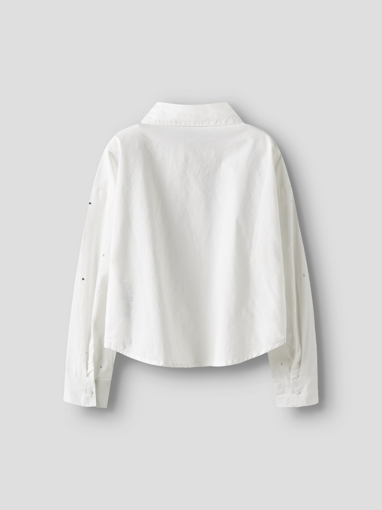 Name It Skjorte Kids LS Hing Bright White - Billede 3