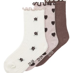 Name It Sokker Mini 3-pak Netti Peppercorn