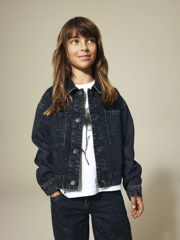 Name It Jakke Kids Hea Rhine Denim Dark Midnight Denim - Billede 4
