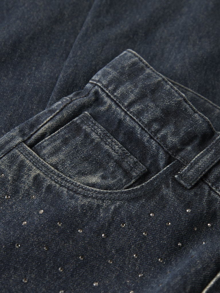 Name It Jeans Kids Rose Wide Rhine Dark Midnight Denim - Billede 4