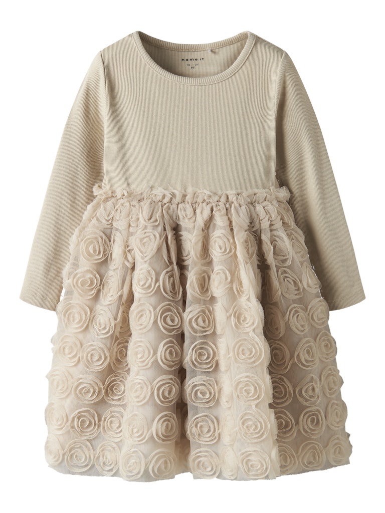 Name It Kjole Mini LS Sykia Tulle Cement