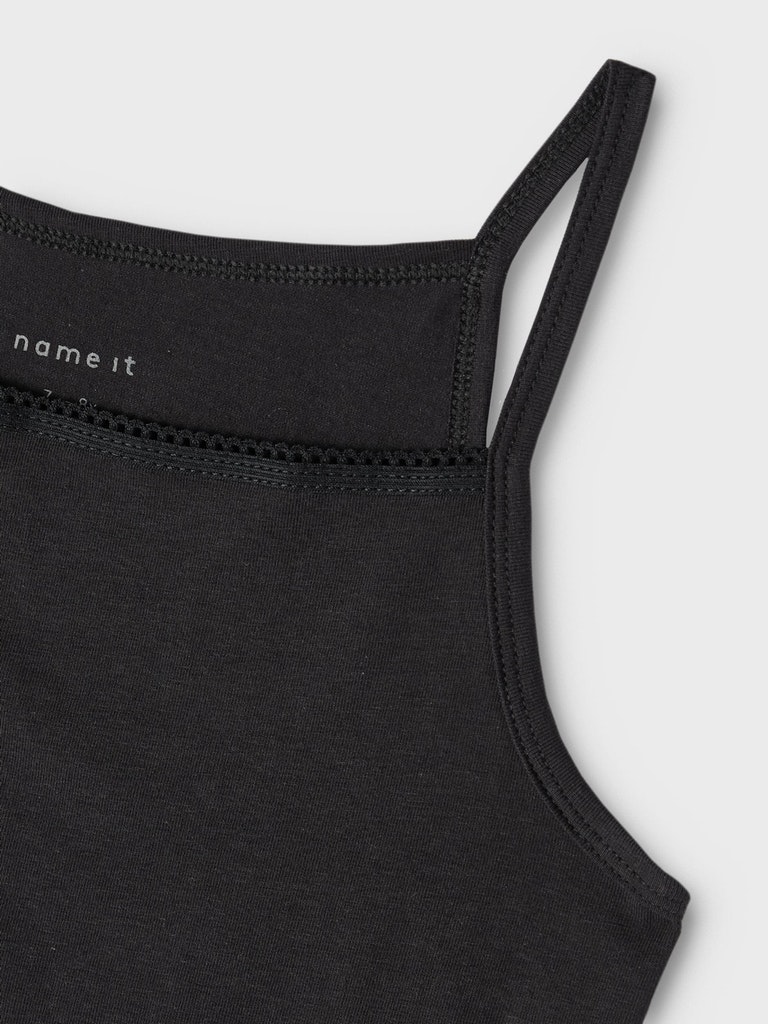Name It Undertrøjer 2-pak Strap Top Black - Billede 4