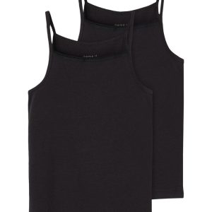 Name It Undertrøjer 2-pak Strap Top Black