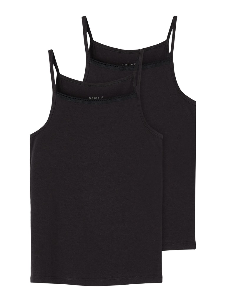 Name It Undertrøjer 2-pak Strap Top Black