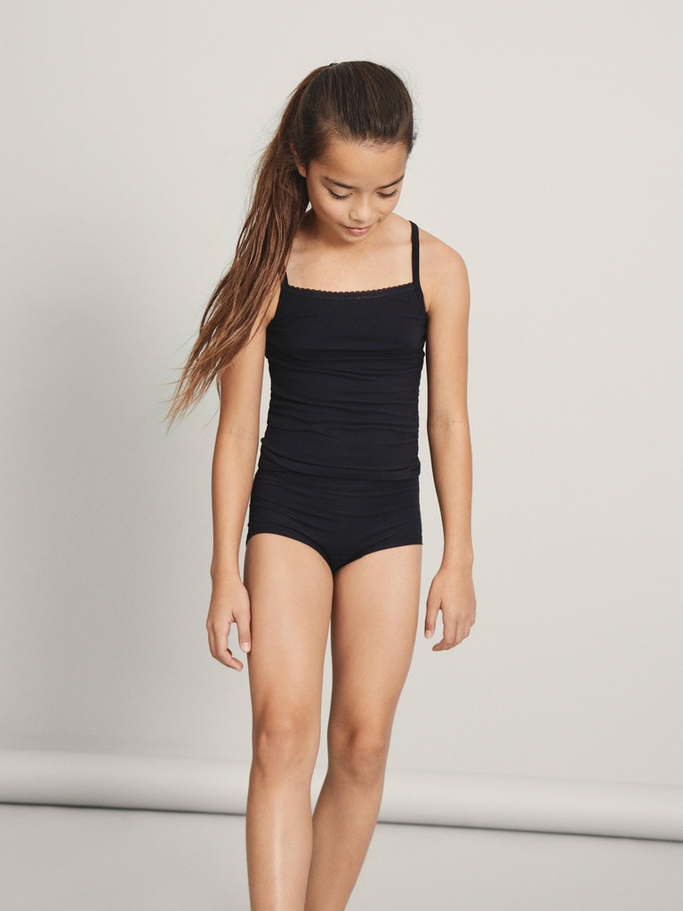 Name It Undertrøjer 2-pak Strap Top Black - Billede 5