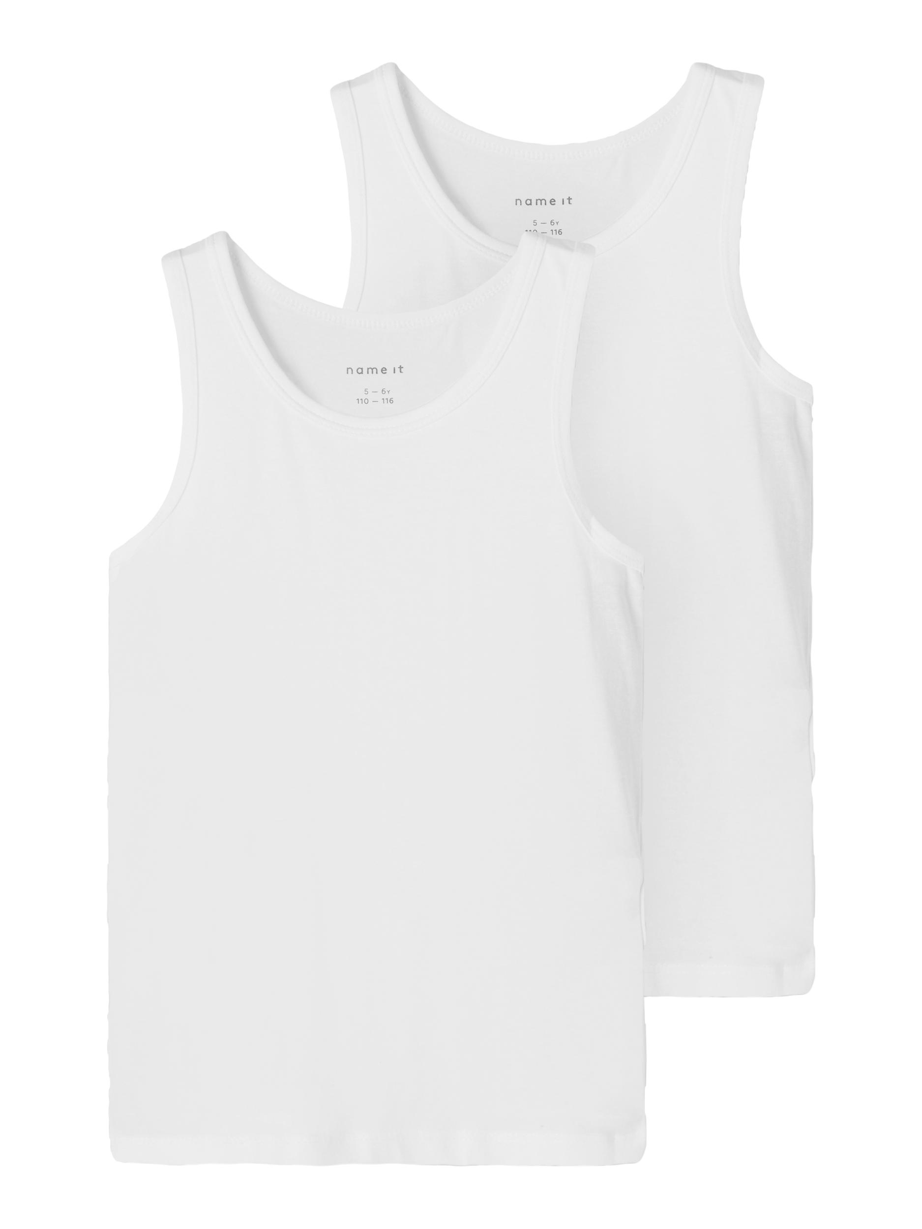 Name It Undertrøjer 2-pak Tank top Bright White