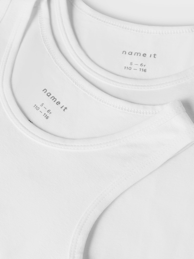 Name It Undertrøjer 2-pak Tank top Bright White - Billede 2