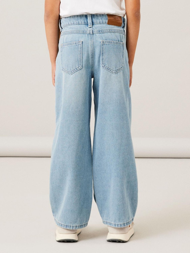 Name It Jeans Rose Wide HW Light Blue Denim - Billede 5