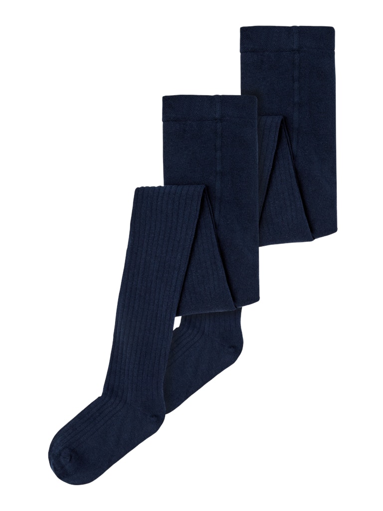 Name It Strømpebukser 2-pak Rib Dark Sapphire