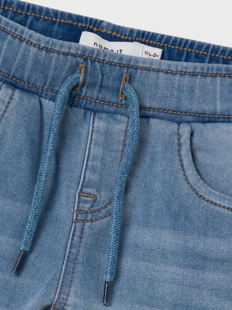 Name It Jeans Ryan Slim Sweat Jeans Light Blue Denim - Billede 3